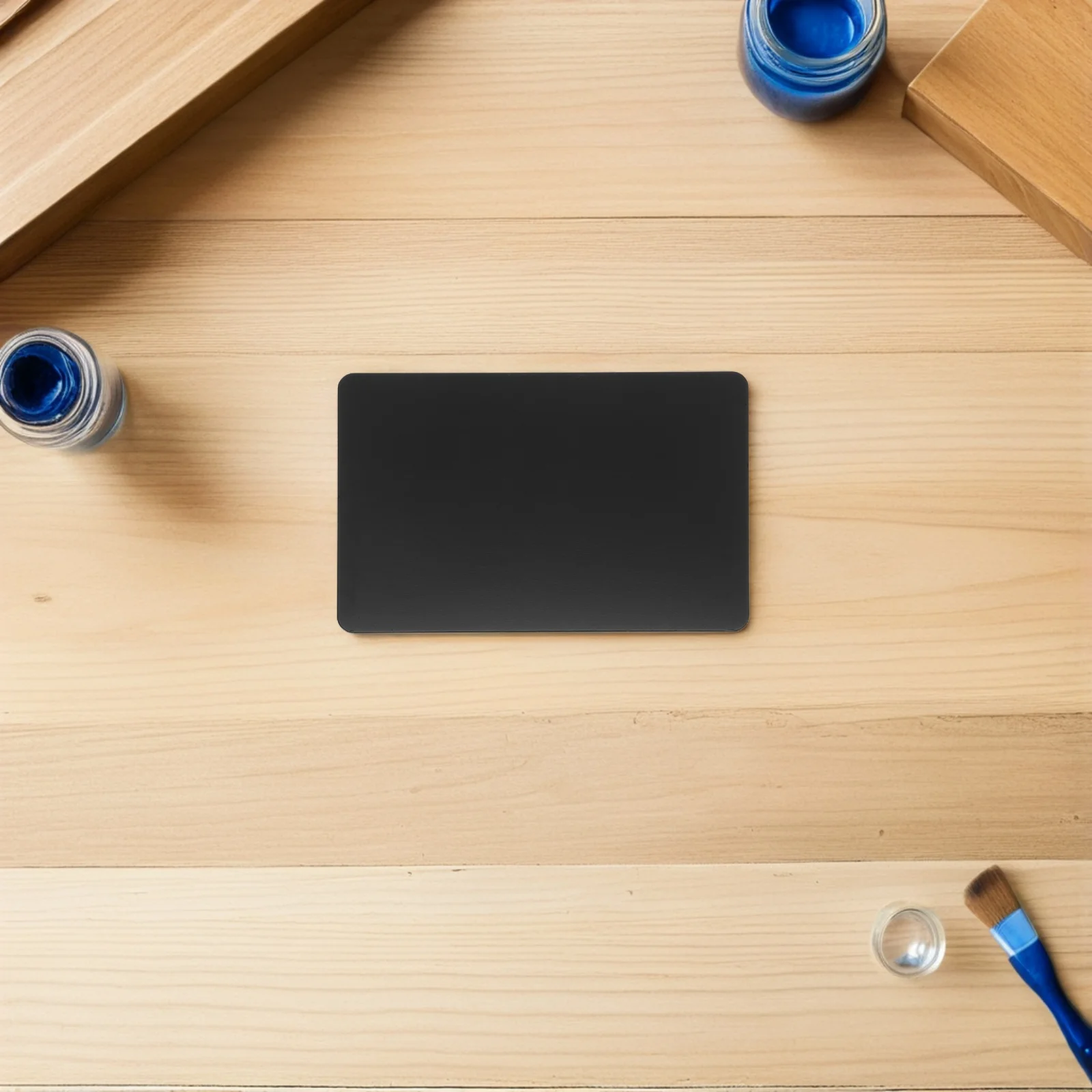 

6Pcs Blank Aluminum Business Cards Sleek Matte Finish Resistant to Wear and Tear for Professional Use Business Cards