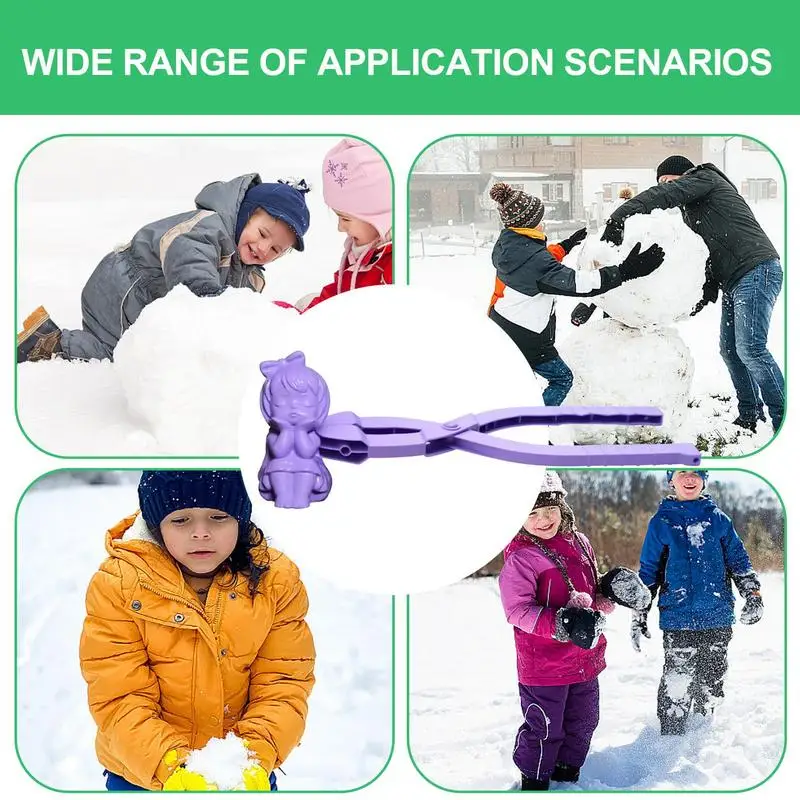 Snow Toys For Kids Creative Snow Ball Shaping Tool Outdoor Winter Toys Portable Snow Ball Clip Snow Clip Toys For Outdoor