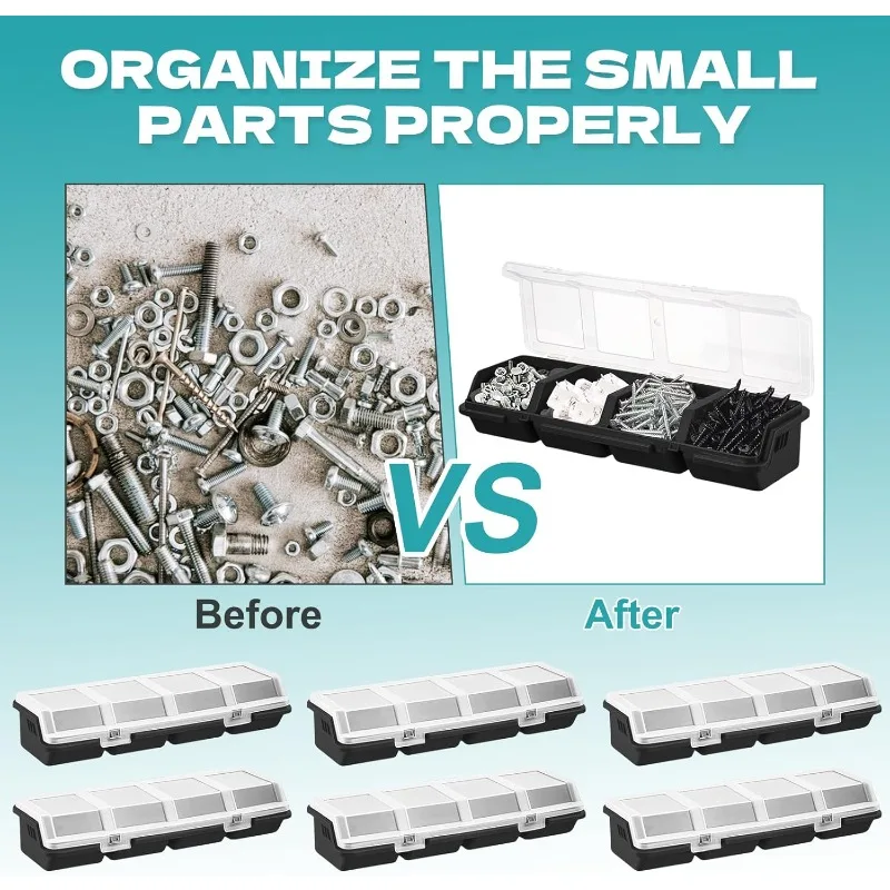 

Multi-Compartment Screw Organizers Storage Box Classify organize parts box electronic hardware accessories storage boxes