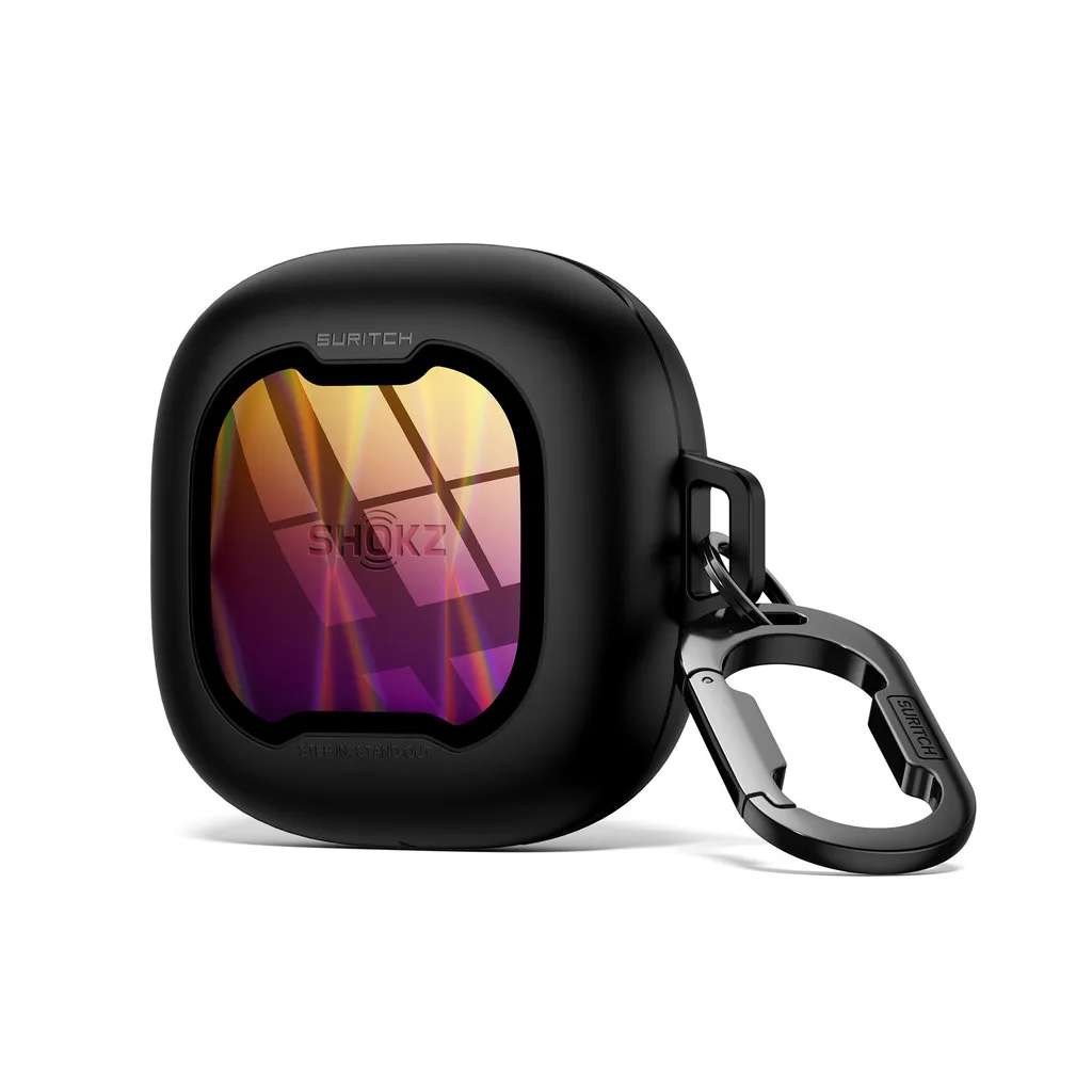 

Тонкий и стильный прозрачный жесткий противоударный чехол для наушников с карабином для Shokz OpenFit 2 T920