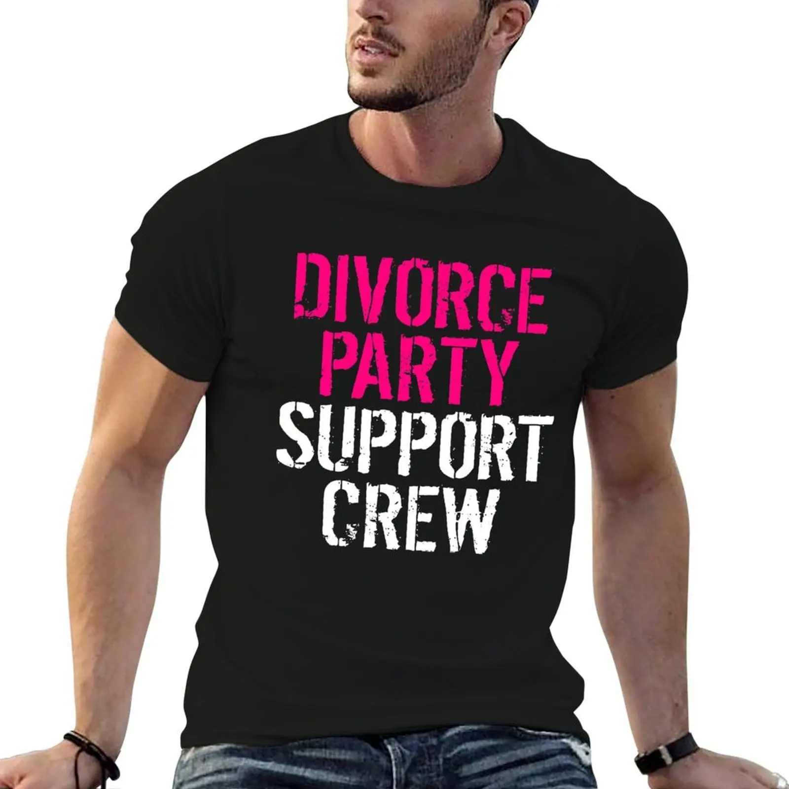 Funny Divorce - Party Support Crew - New Chapter Fresh Start T-Shirt t shirt man designer anime t shirts oversize T-Shirt