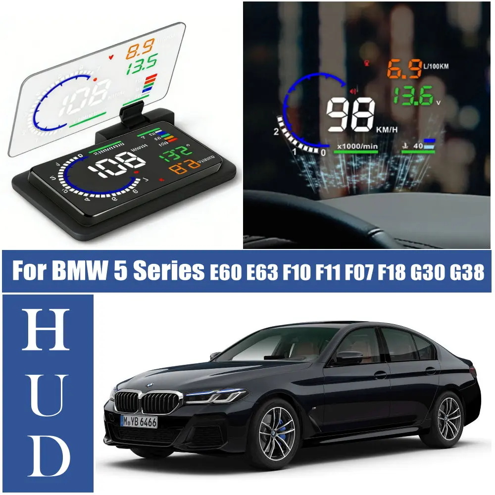 

Проекционный дисплей HUD на лобовое стекло с LED-подсветкой для BMW 5 серии E60 E61 E63 E64 F10 F11 F07 F18 G30 G31 G38