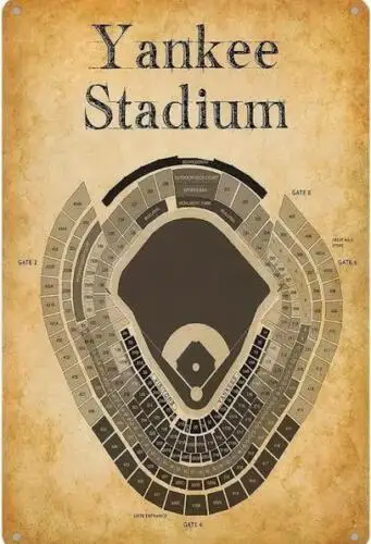 Nova york yankee metal poster, parede decoração, nova york, parede decoração