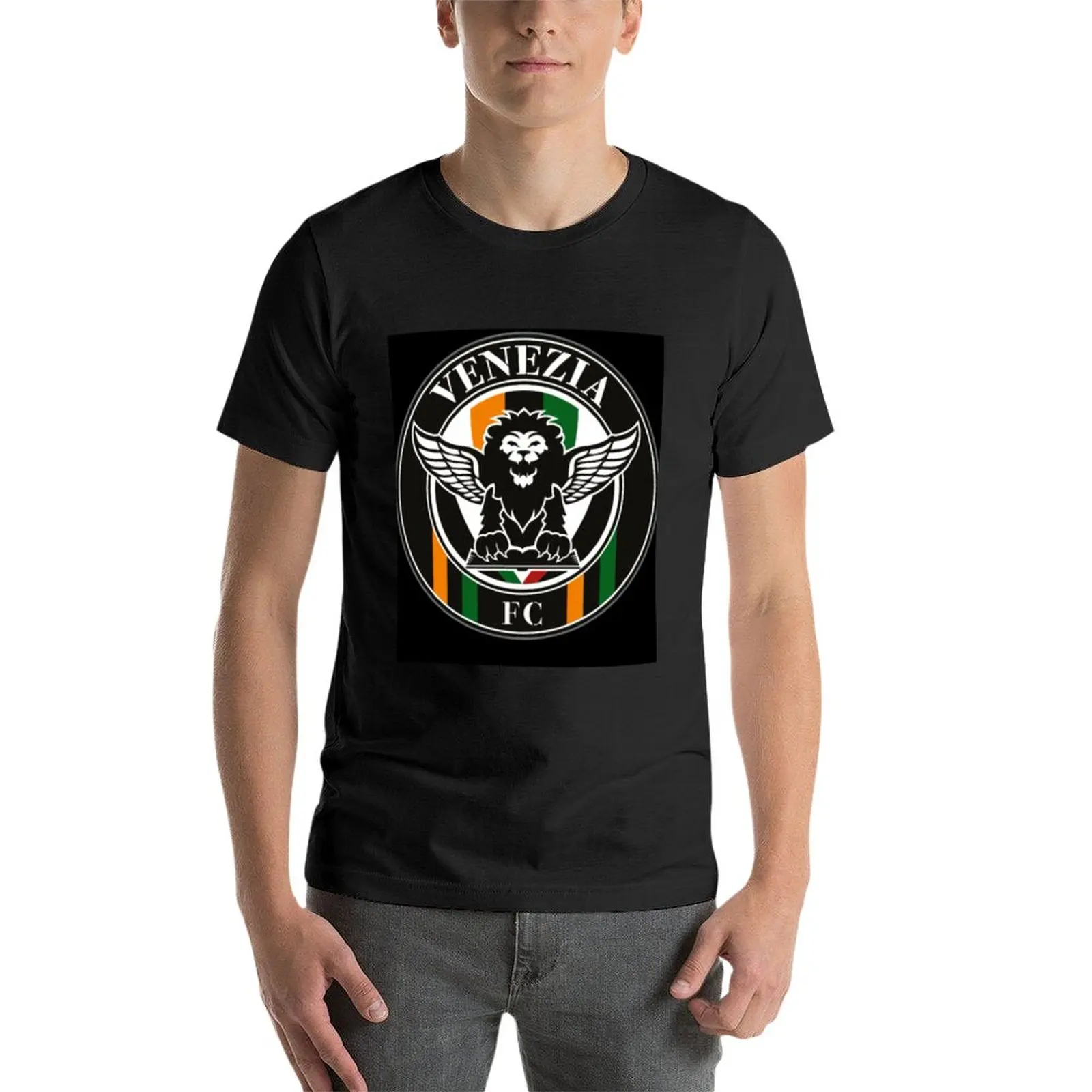 T-shirt FC VENEZIA z LOGO t-shirt dla kota koszulka bluzka w rozmiarze plus size krótki T-Shirt zwykły biały t-shirty męskie