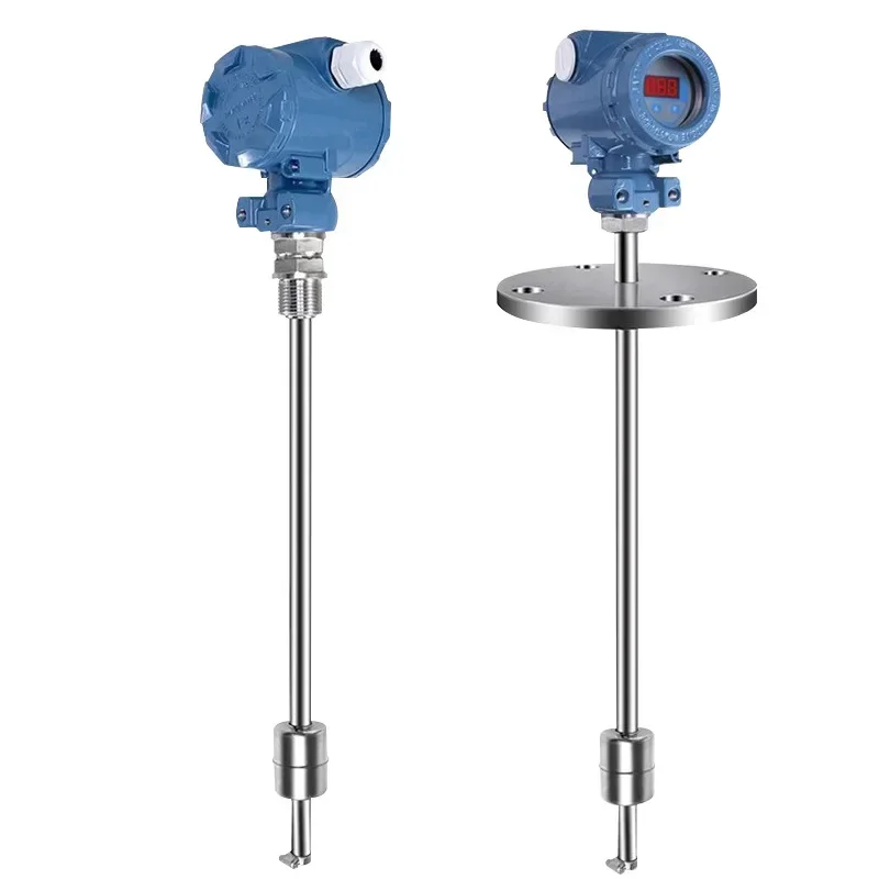 Floating ball level transmitter stainless steel internal insertion type reed tube anti-corrosion magnetic float ball level gauge