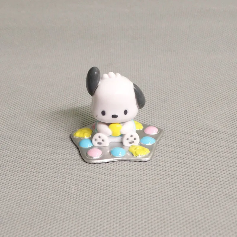 8 pçs kawaii loja de doces cinnamoroll kuromi hangyodon pompompurin figura de ação boneca brinquedos desktop decoração do carro presentes colecionáveis