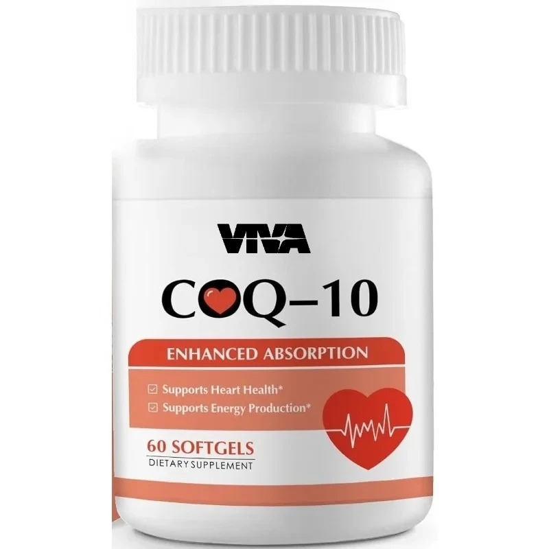 

Coenzyme Q10 400mg soft capsules, supporting overall health, immune system, and cellular energy production, 60 capsules