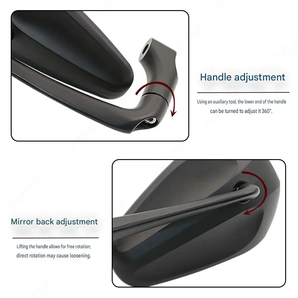 For QJMOTOR SRV300 Dedicated Retro Side Mirror Full Mount Screws Original Hole Installation Riding Parts