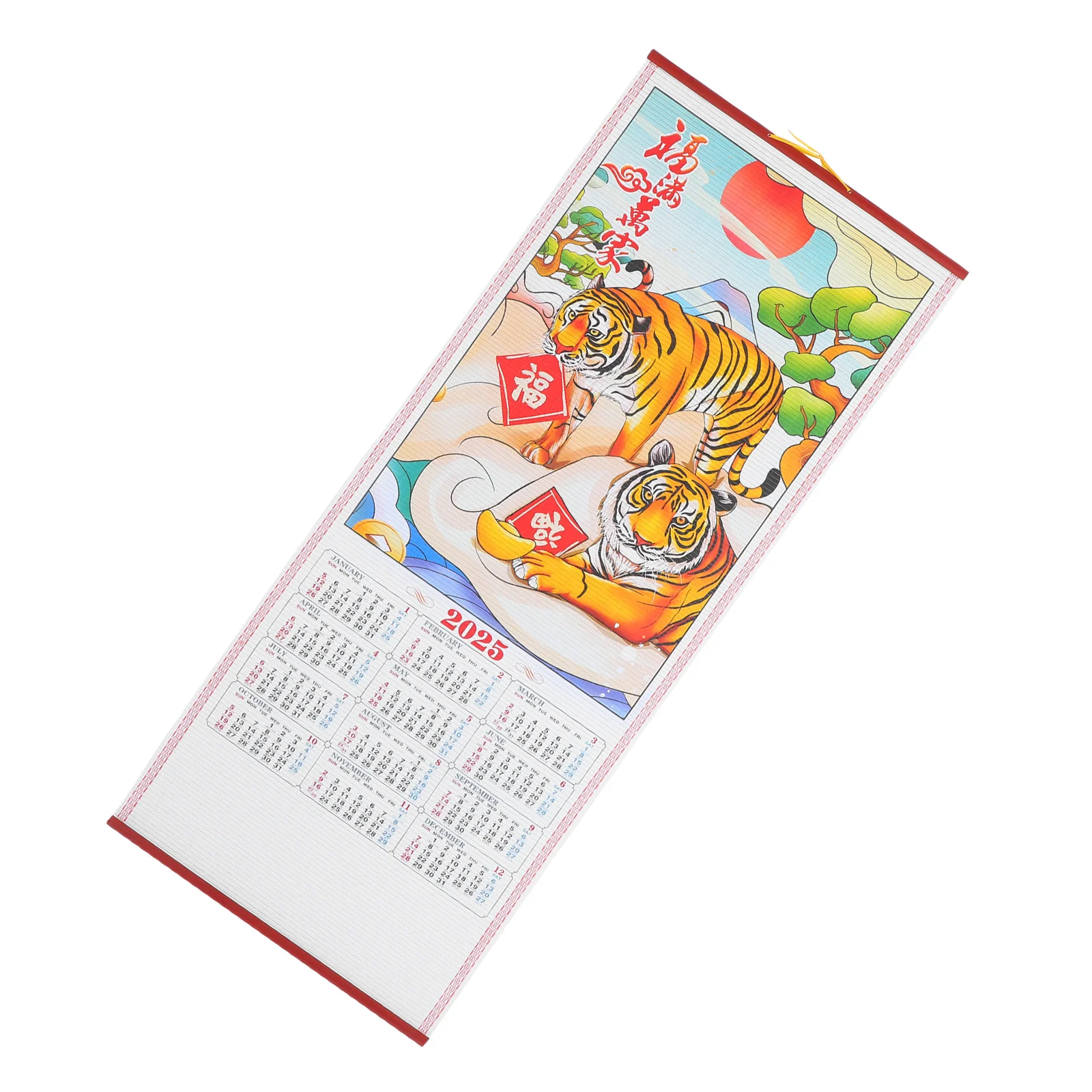 

Delicate Hanging Scroll Calendar Travel Planning Paper Office Chinese Wall Calendars