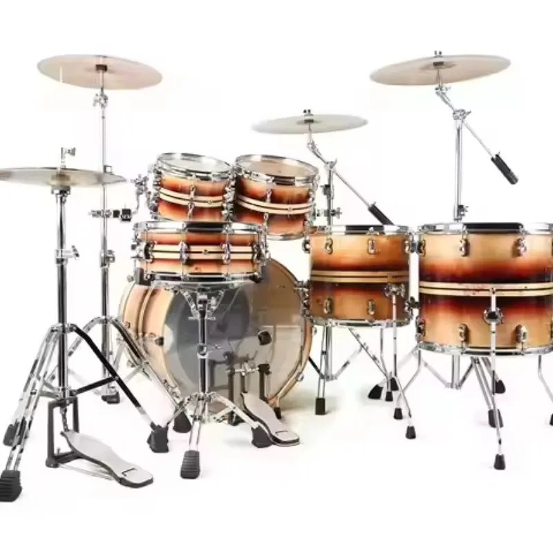 

Drum Kits Professional Maple Drum Set Stage & Studio 5-Piece Kit with Premium Hardware for Serious Musicians & Live Performances