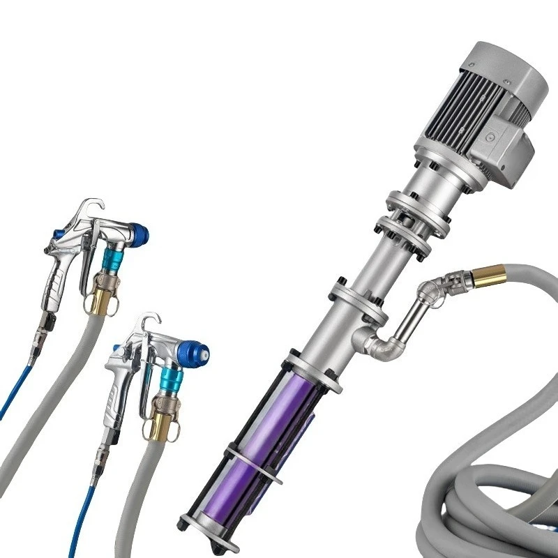 

Бесщеточная машина для распыления краски по наружным стенам под натуральный камень, специальная высокомощная интегрированная машина для нанесения шпатлевки, водонепроницаемой и огнестойкой покрытии.