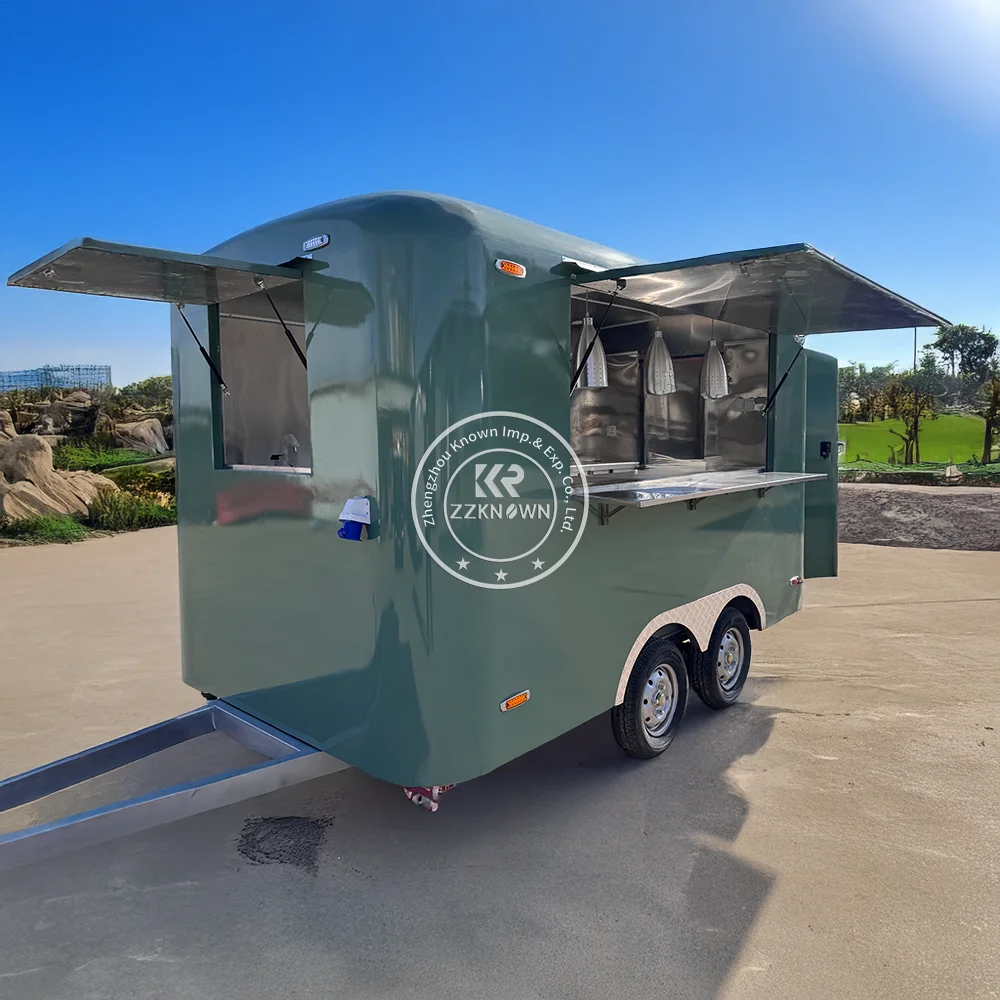 Concession Pizza Catering Trailer Street Fast Food Truck Hot Dog BBQ Trailer Food Truck Trailer Fully Equipped Restaurant