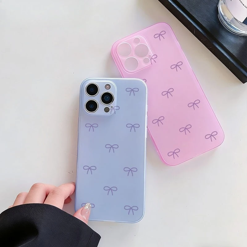 For Samsung Galaxy A17 A16 M15 F15 A15 M15 F15 A14 M14 F14 A13 M13 A12 M12 F12 A11 M11 Phone Case Bow Tie Thin Soft Cover