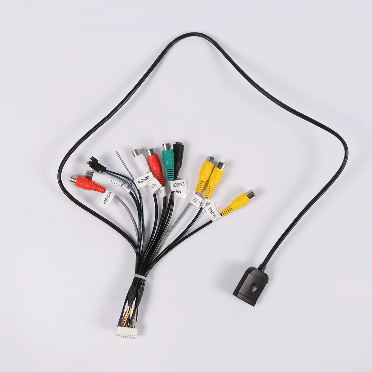 1 unidad nuevo Cable de salida RCA de cobre puro de 20 pines con micrófono para Radios Teyes Android para coche
