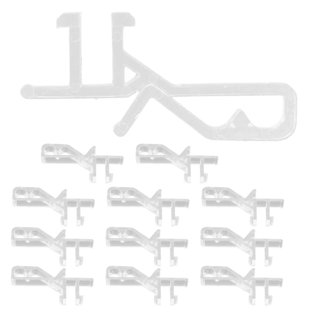 

12Pcs Clear Valance Clips for Blinds Precision Design Versatile Compatibility Enhance Window Aesthetics Valance Clips