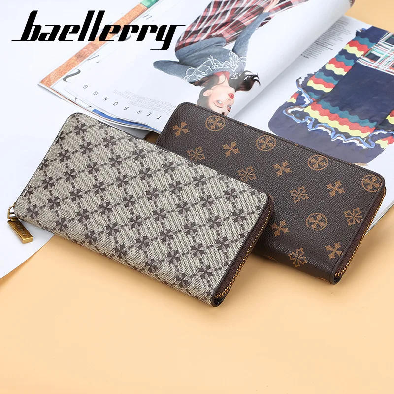 Baellerry  European and American Trend Printing Long Large-capacity Multifunctional Wallet Clutch Wholesale Bag
