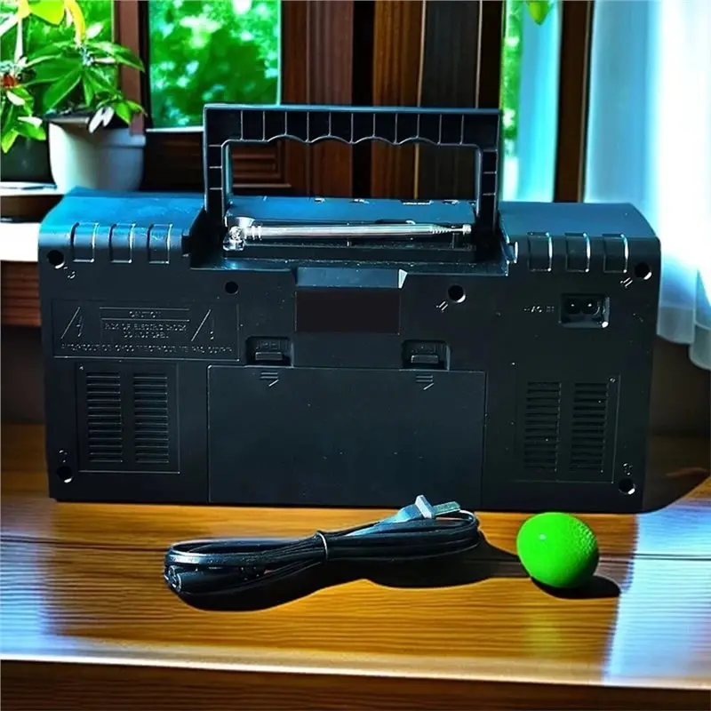 レトロラジオ Bluetooth スピーカー USB TF MP3 プレーヤーポータブル充電式デュアルスピーカーハイパワーラジオ US プラグ-Y41A