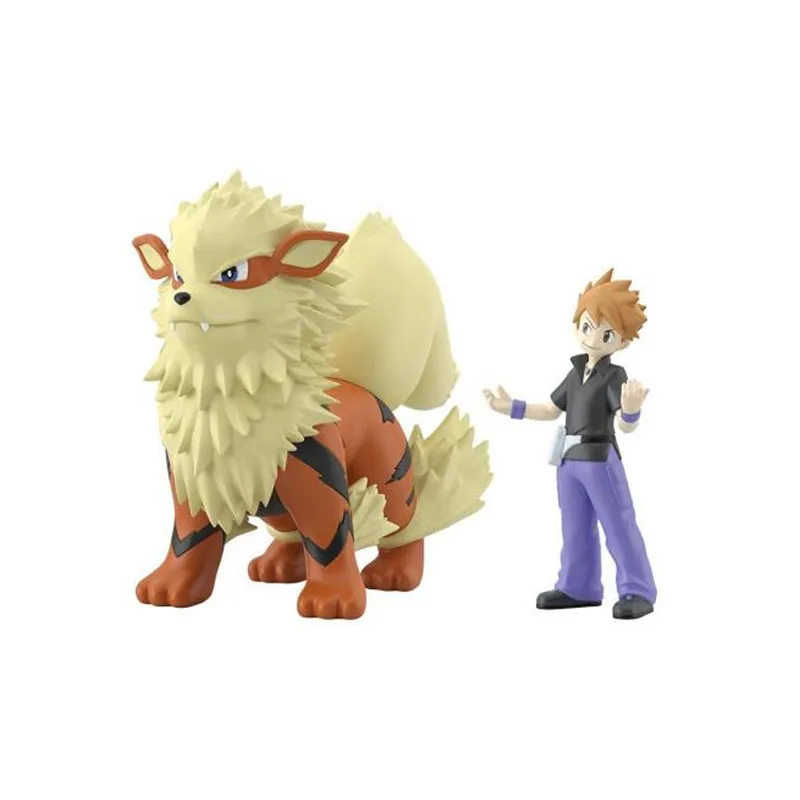 Bandai Candy Toy Pokemon Scale World Kanto Region Green & Arcanine Original Anime Figure Model Toy Ornament Festival Gift