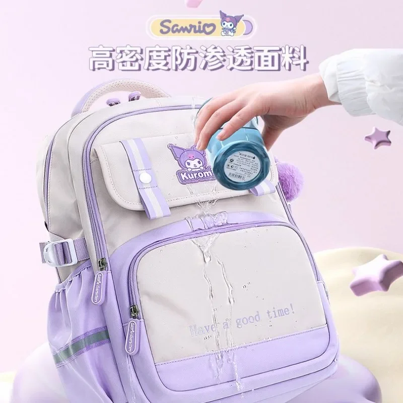 Nuevo Anime Sanrio bolso de hombro de gran capacidad Cinnamoroll Kuromi Melody mochila para niños bolso escolar bonito de dibujos animados regalo para un amigo