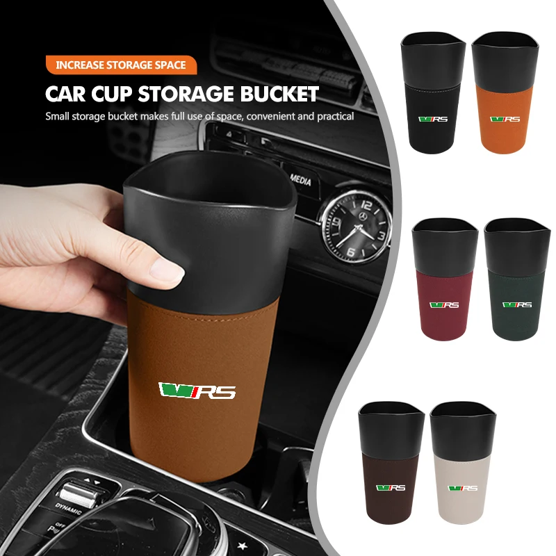 

Car Suede Cup Storage Bucket Bottle Cup Holder Container For Skoda Superb Derivative Karoq Kamiq MK3 Fabia Rapid Favorit