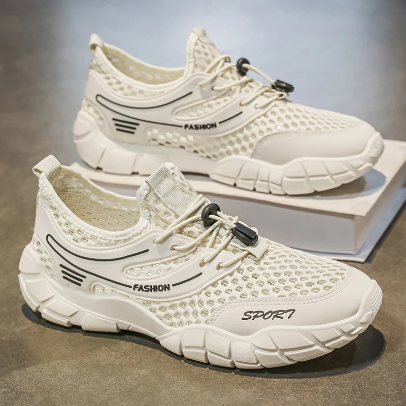 Men's Lightweight Mesh Casual Sneakers Breathable Soft-sole Outdoor Running Shoes Summer New Comfort Speed Sports Sneakers
