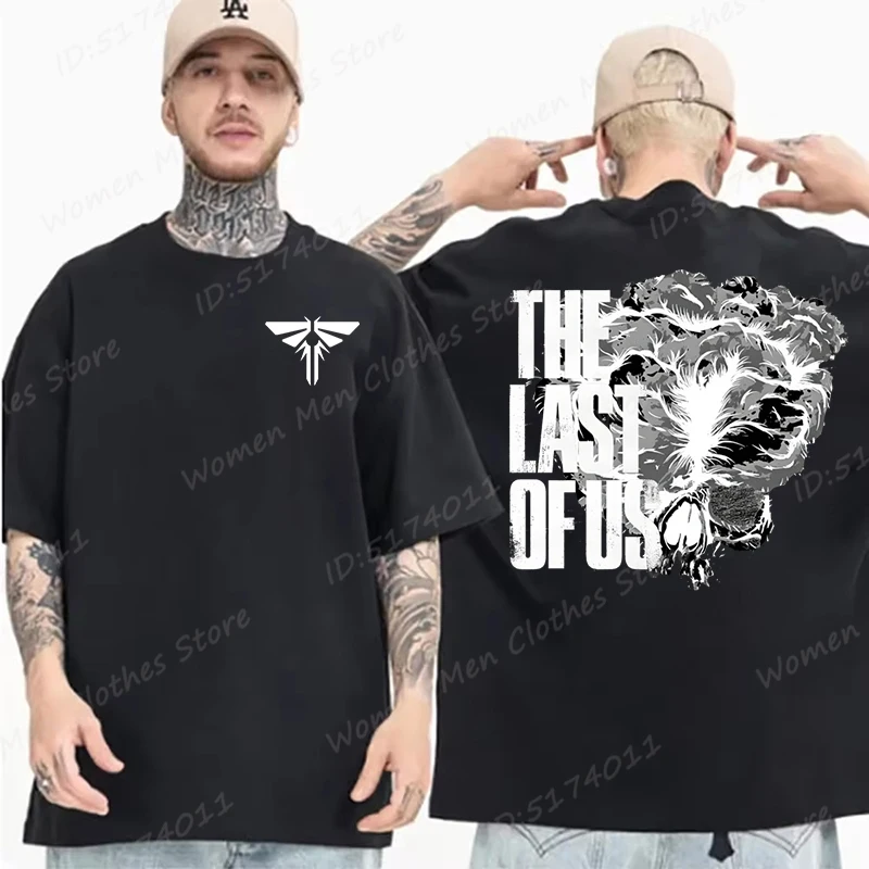 

New The Last Of Us Print T-shirts For Men Women Fashion Summer Short Sleeve Casual Oversized T-shirts Unisex Graphic Tees Tops