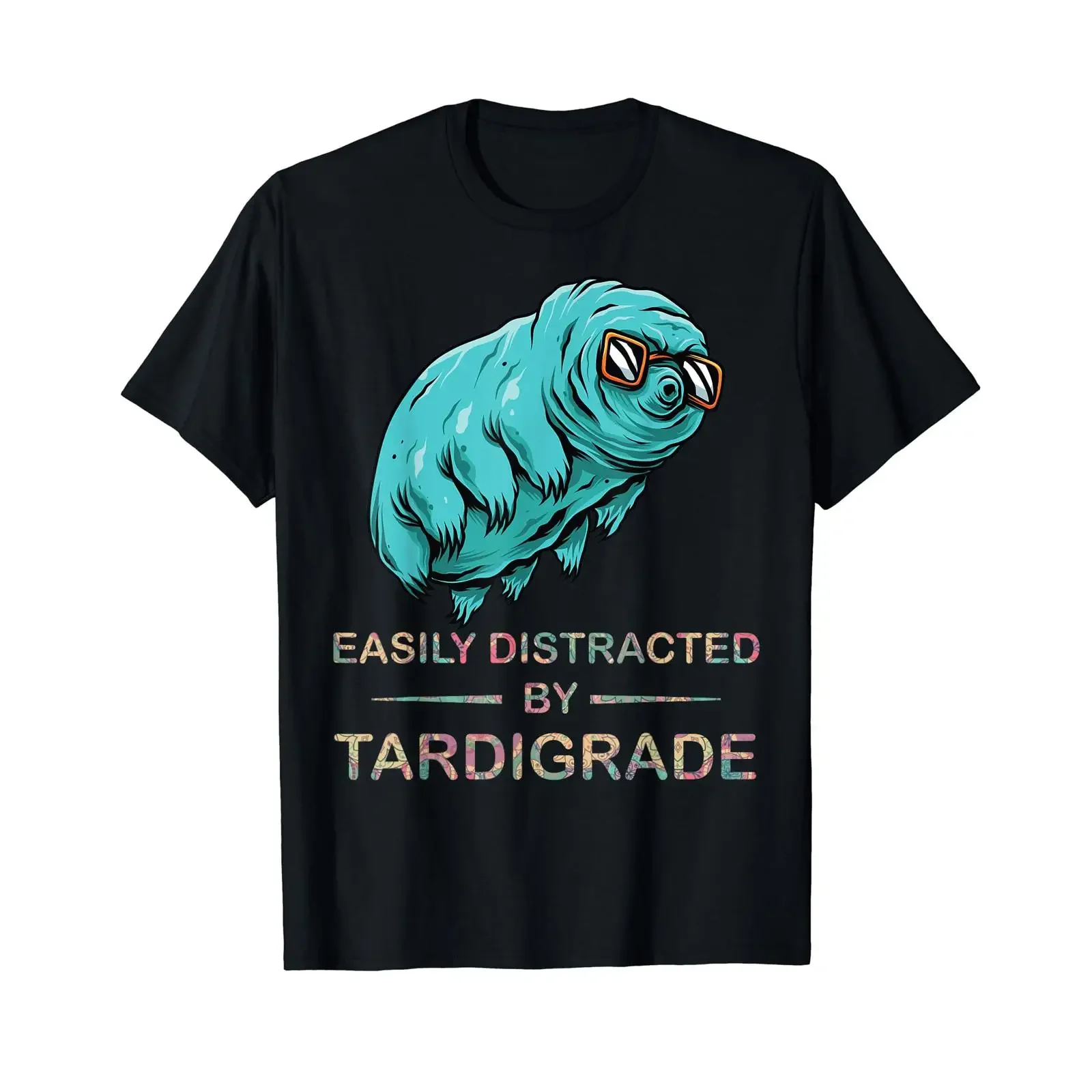 Easily Distracted By Tardigrade Water Bear Microbiology T Shirt vintage Washed Comfortable streetwear fashion Unisex Slightly