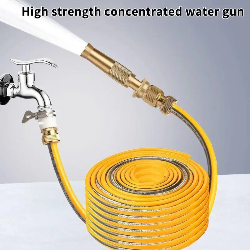 New Spray Nozzle Water  High Pressure Direct Spray Sprinkler Quick Connector Hose Adjustable Pressure Washer Garden Sprinkler