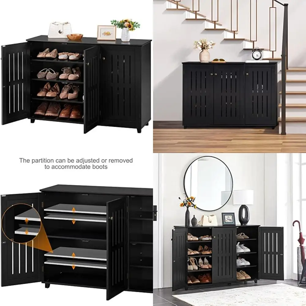 free standing shoe rack adjustable storage organizer 4 tier shoe rack shelves entryway hallway furniture for bathroom living ro