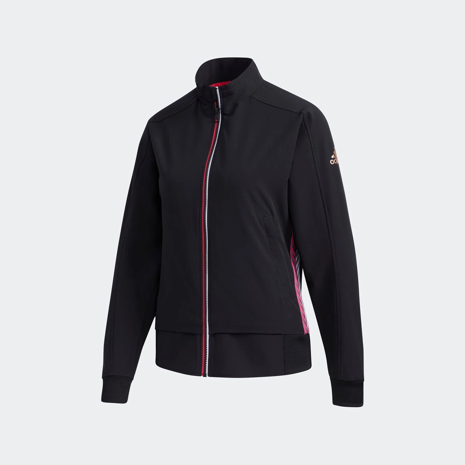 adidas-genuine-2025-women's-stand-up-collar-simple-casual-zipper-jacket-fs3801