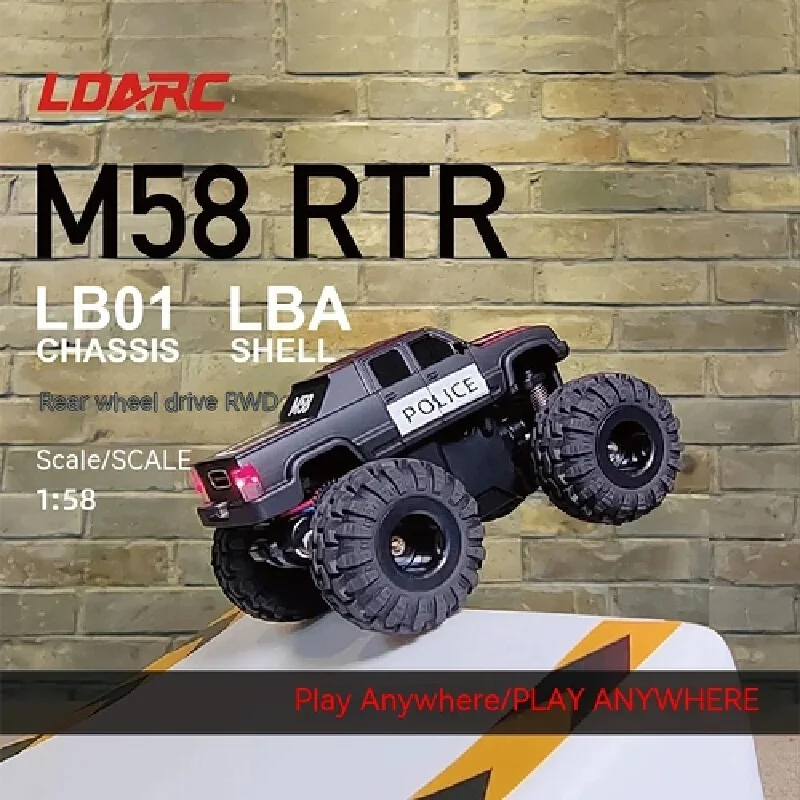 Ldarc M58 1/58 Rc Car Micro Remote Control Wide Foot Off Road Climbing Vehicle Desktop Off Road Vehicle Model Toy Boy Girl Gift