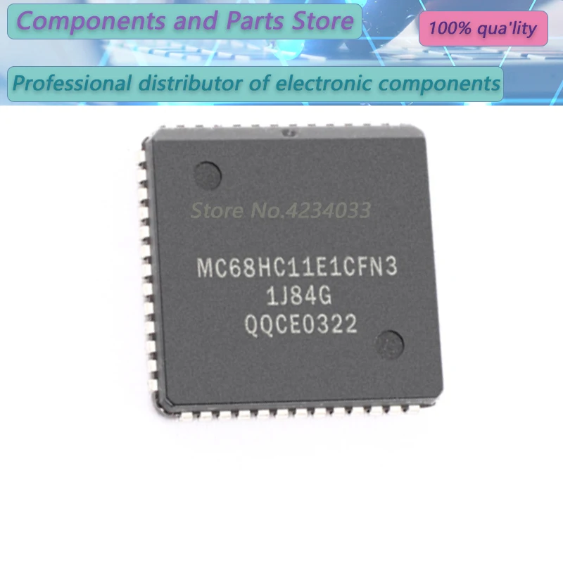 5-10PCS  MC68HC11E1CFN3  MC68HC11E1CF  MC68HC11E1  PLCC  new100%   MC68HC11E1CFN3