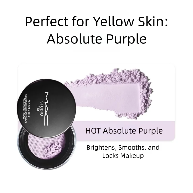 MAC Absolute Purple Powder Flawless Setting, Long lasting Oil Control-make up