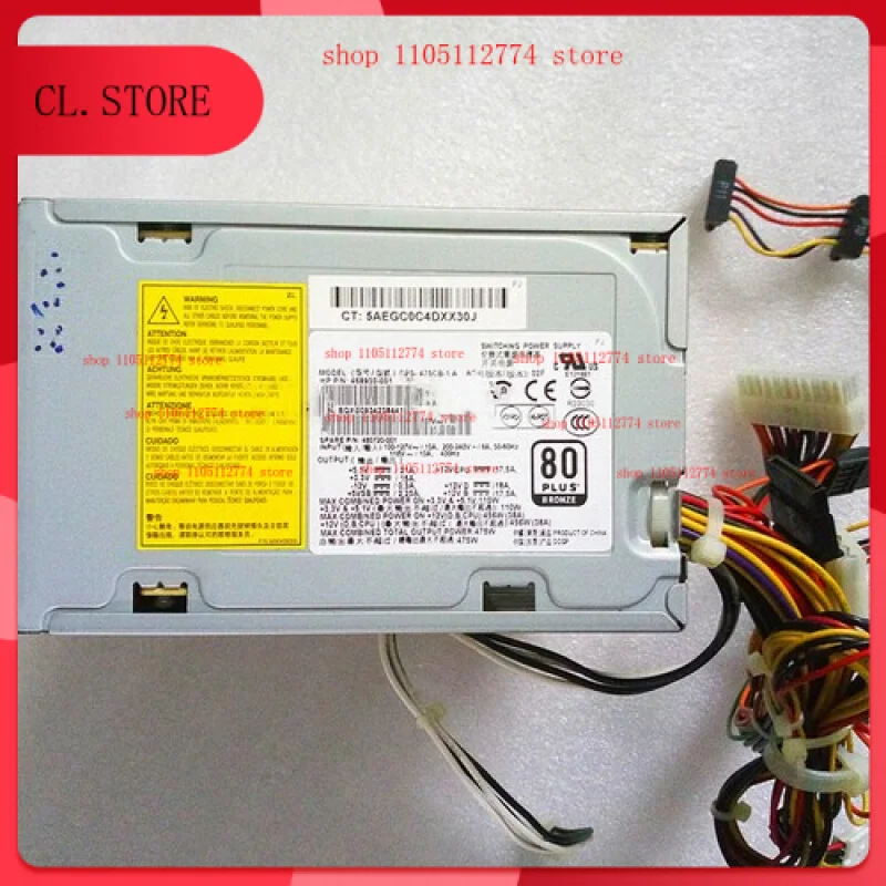 

95%NEW For HP Z400 Workstation Power Supply DPS-475CB-1 A 468930-001 480720-001 475W