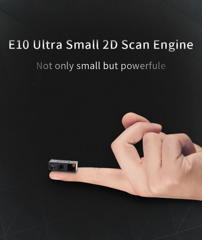 Ultra Small 2D QR Scan Module Engine E10  with a Good Scanning Performance Compatible with Raspberry PI Mini MCU