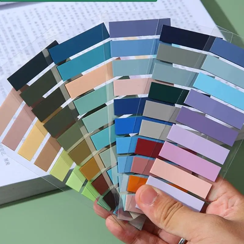 Notas pegajosas guias índice colorido
