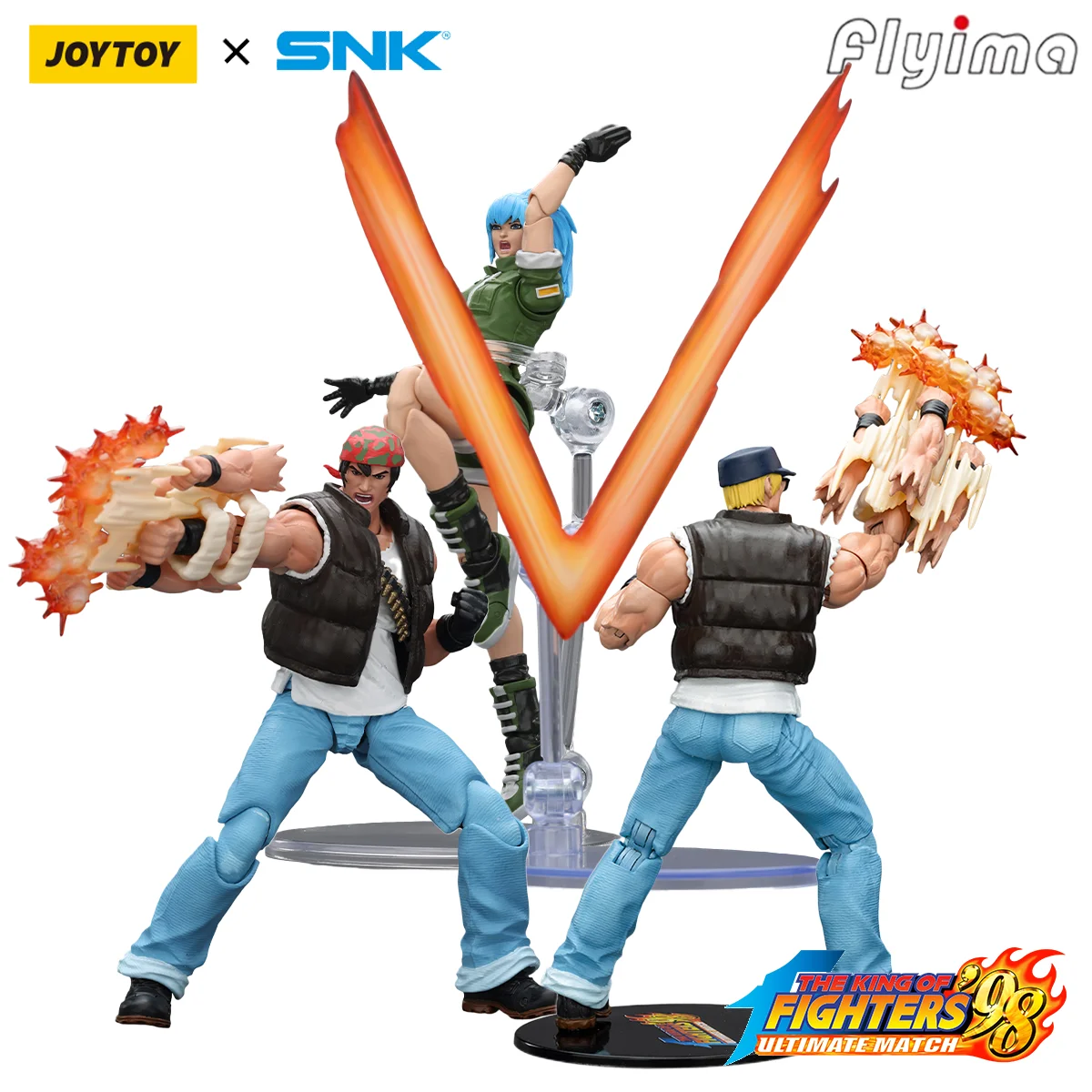 

[Предзаказ] JOYTOY SNK 1/18 Фигурки KOF'98UM Ikari Warriors Team 3 шт. Аниме Военная модель