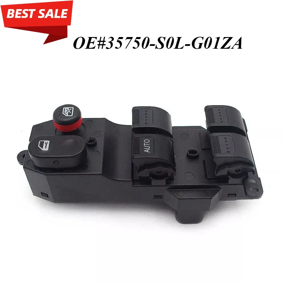 

35750-S0L-G01ZA 35750S0LG01ZA 35750-SEL-P11 35750SELP11 Glass regulator switch for 11-12 Honda concepts