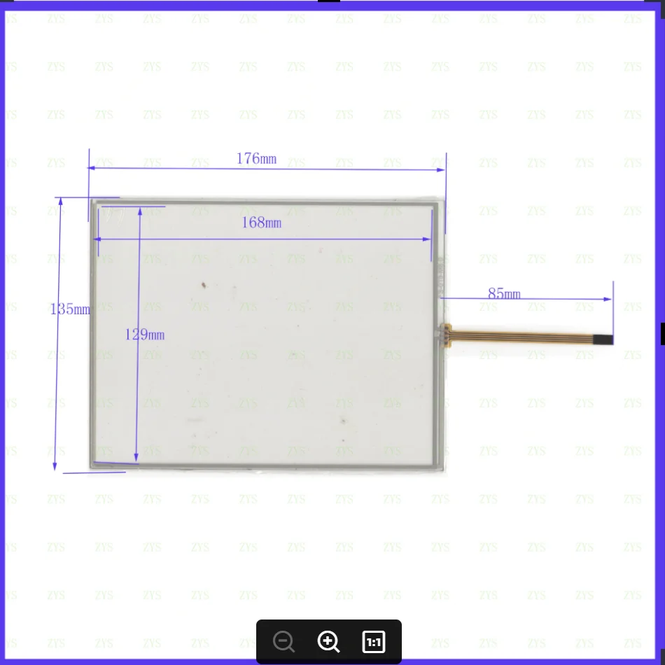 

ZhiYuSun 10PCS/LOT this is compatible N0100554X225 4 wire resistive for Industrial touch panel 176*135 N010-0554-X225