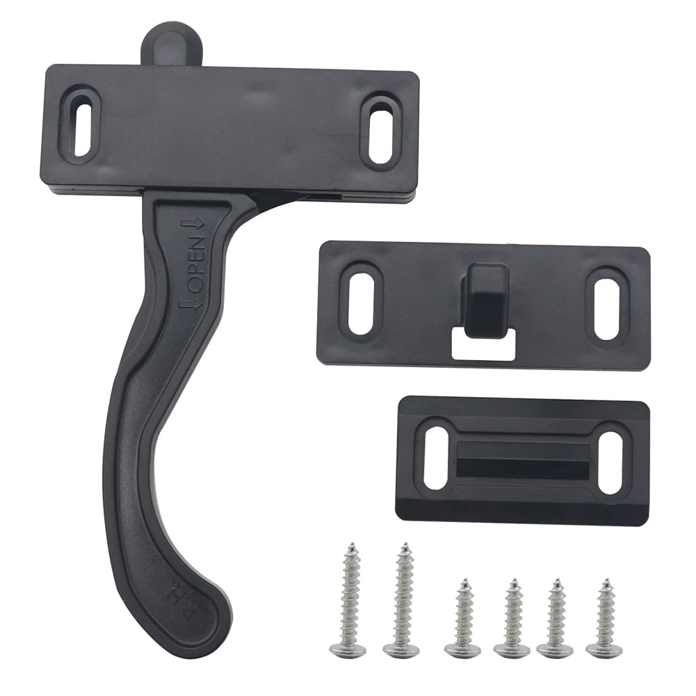 Right Hand Camper Door Latch Handle Kit Simple Installation for RV Camper Trailer Motorhome for RV Camper Cargo Trailer