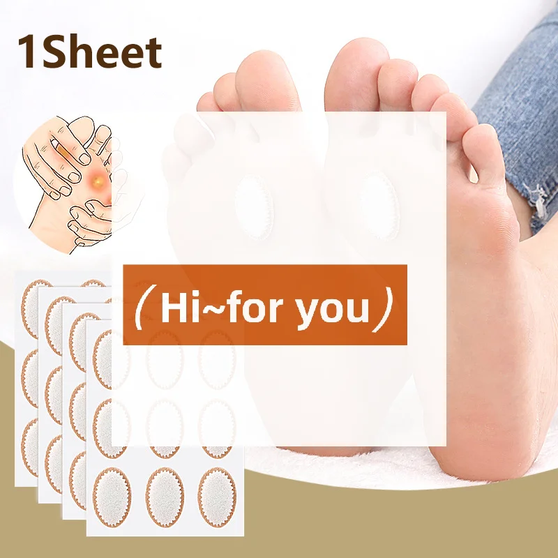 9PCS Oval Foam Chicken Eye Patch Foot Calluses Anti Abrasion Blister Stickers High Heels Anti Wear Patch Foot Care