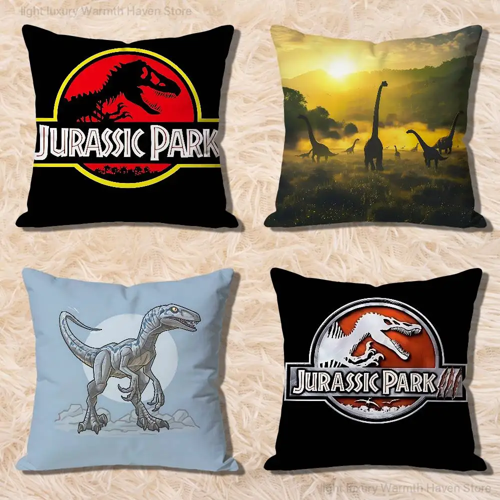 

J-Jurassic Park Word Anime Celebrity Merchandise All-Match Printed Pillow Case Sofa Car Office Room Decoration Protector