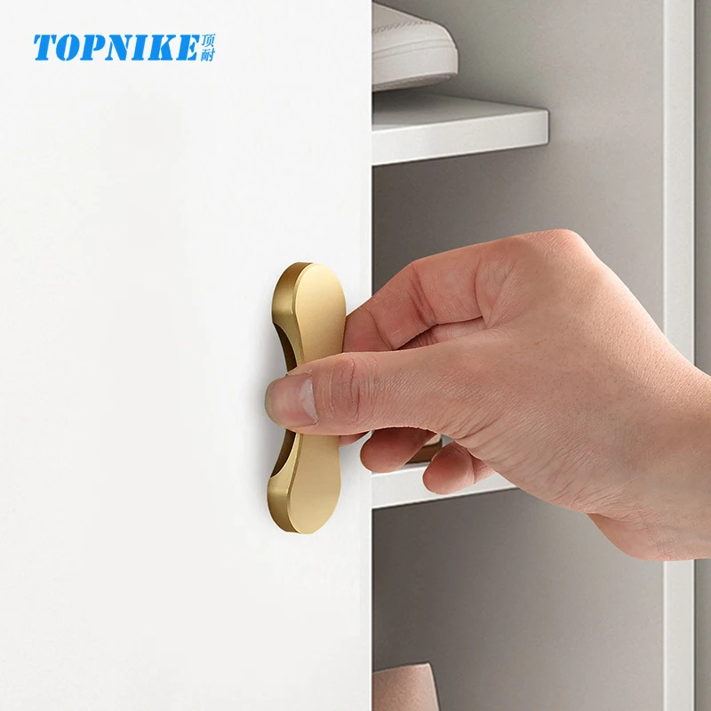 Self-Adhesive Drawers Handle Simplicity Cabinet Door Sliding Door Glass Door Pulls Aluminium Alloy Handle No Punching Require