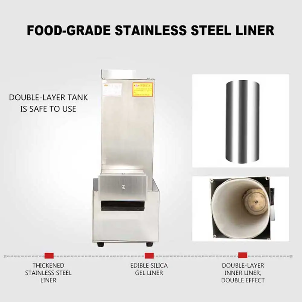 آلة تقشير الثوم الأوتوماتيكية بالكامل آلة تقشير كهربائية من الفولاذ المقاوم للصدأ تنطبق على المطاعم العائلية