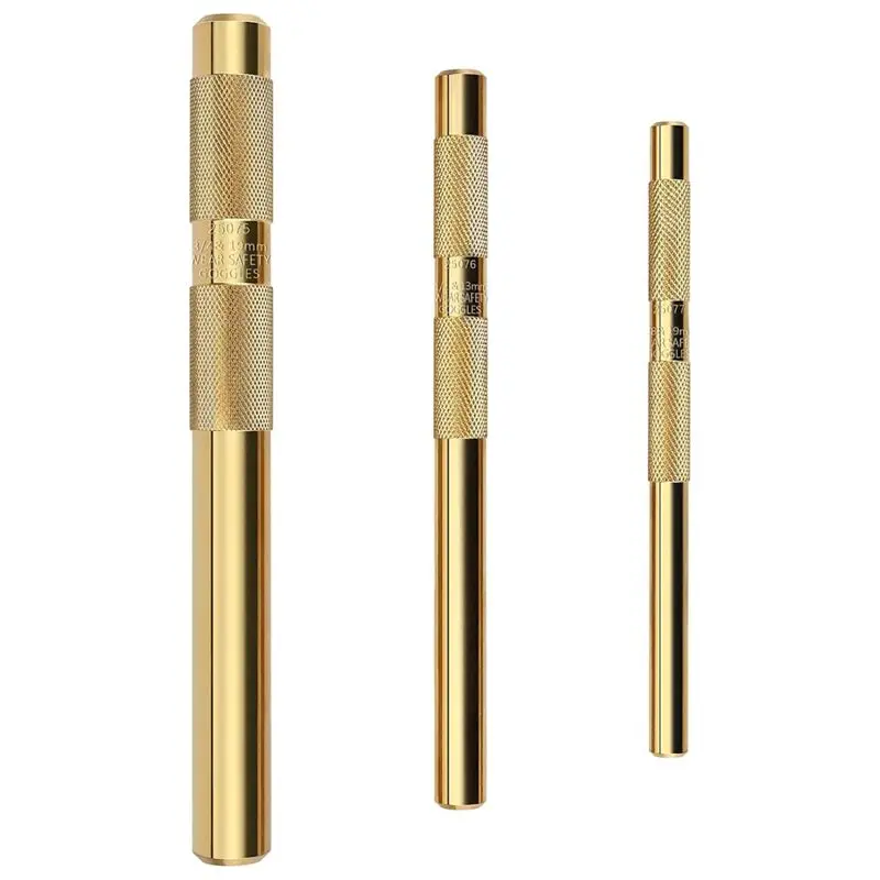 A69e3pcs 61360 Knurled Brass Drift Punch Set,Hand Tool Punches Tools 25077 3/4Inch 25076 1/2Inch 25075 3/8Inch Drift Punch