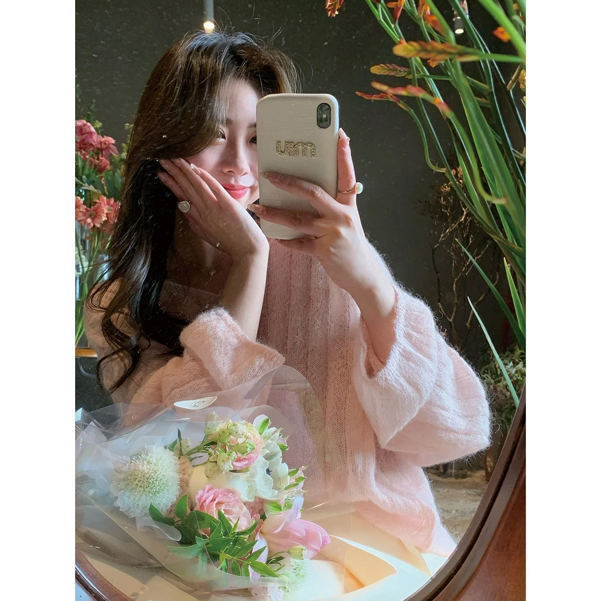 

Мягкий вязаный свитер Baby6 с V-образным вырезом, свободный крой, из мохера, полупрозрачный, в корейском стиле, с длинными рукавами, из мягкого хлопка, весна-лето, женский