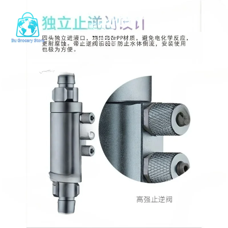 Titration Pump Diverter Additive Liquid Fertilizer Nitrifying Bacteria Shunt Quantitative Check Burette Bracket