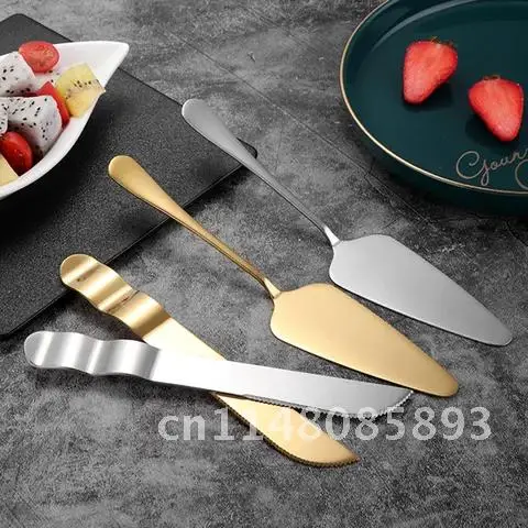 8pcs Stainless Steel Wedding Cake Knife Set Fashion Rose Gold Pizza Knife Baking Tool Accessories Pastry Tools