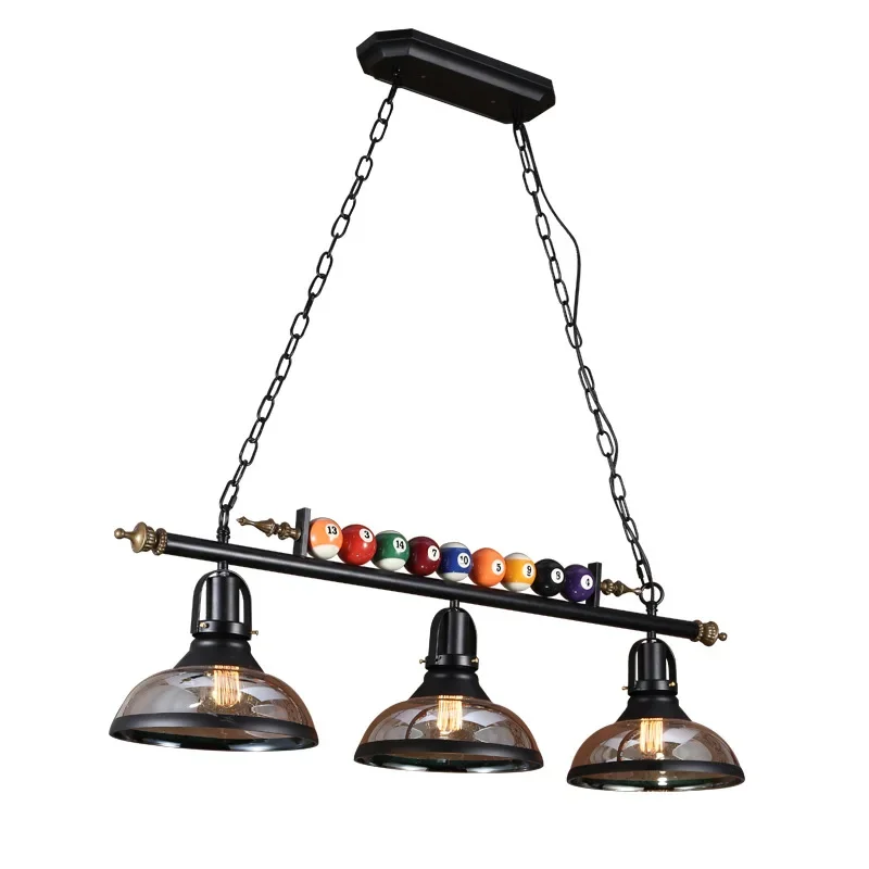 

American Retro Vintage Billiard Pendant Lights Designer Led E27 Art Decorative Hanging Lamp Restaurant Store Living/Dining Room