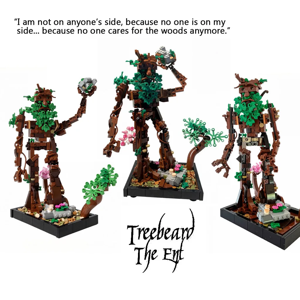 

NEW 588PCS MOC -Treebeard The Ents Shepherd of Trees the Ancient World of Fangorn Forest Building Blocks Model Crertive DIY Toys